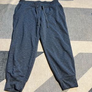 Athleta Lightweight Capri Sweatpants - Size S - Blue Heather